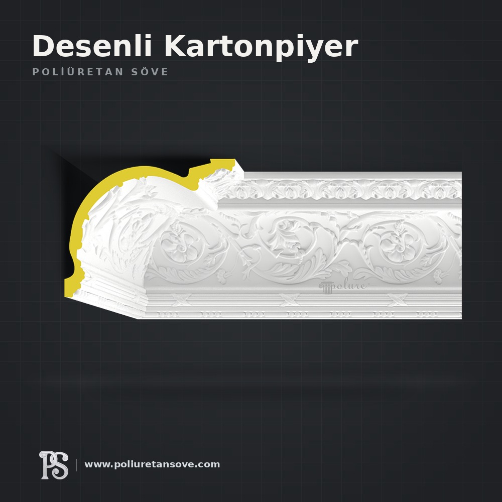 Desenli Kartonpiyer modelleri