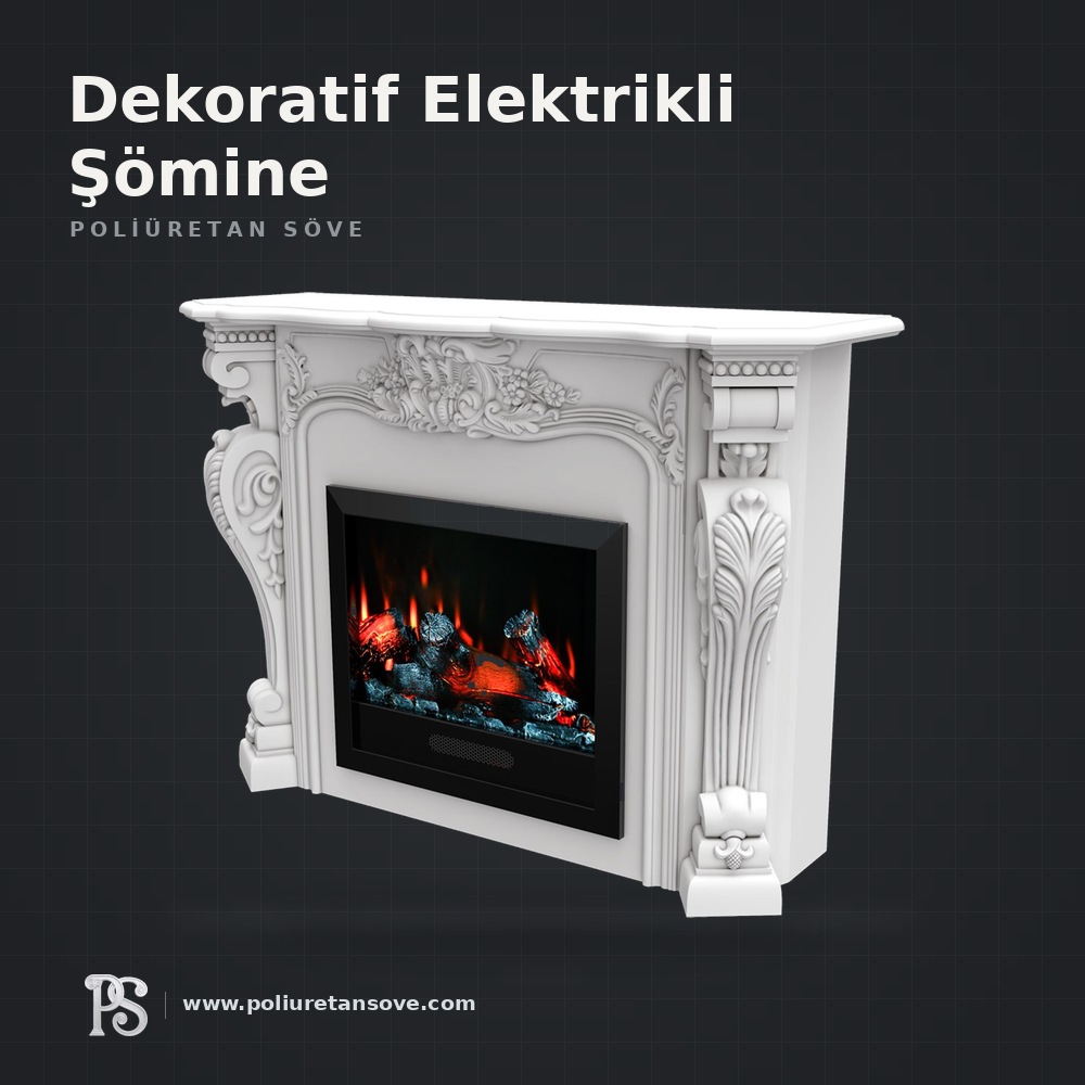 Dekoratif Elektrikli Şömine modelleri