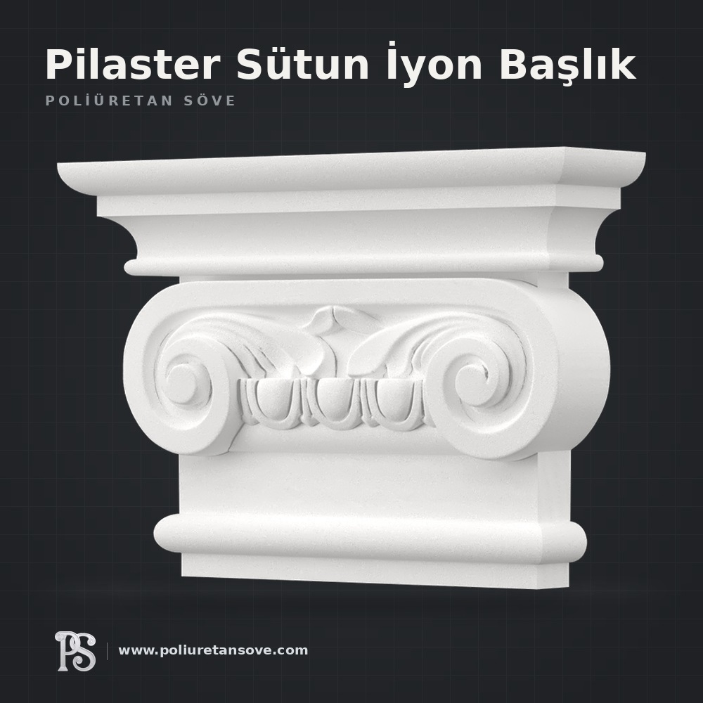 Pilaster Sütun İyon Başlık modelleri