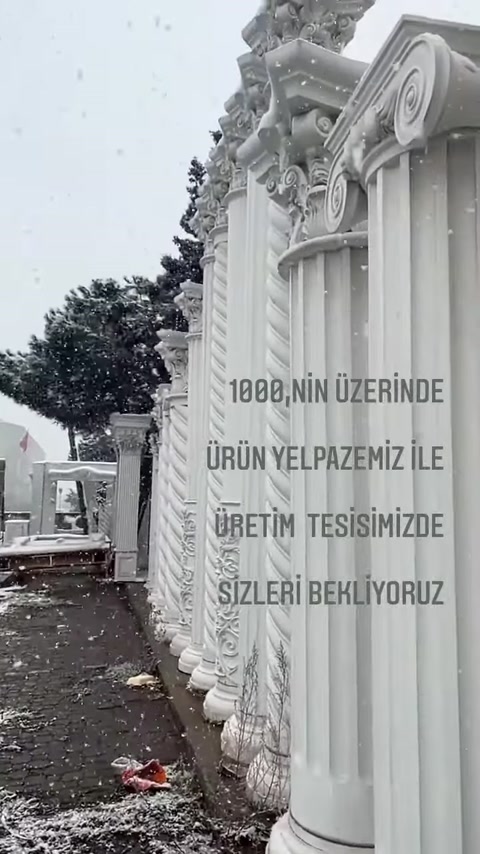 4 Mevsim Uyumlu Poliüretan Dekoratif Ürünler ve Sütun İmalatı