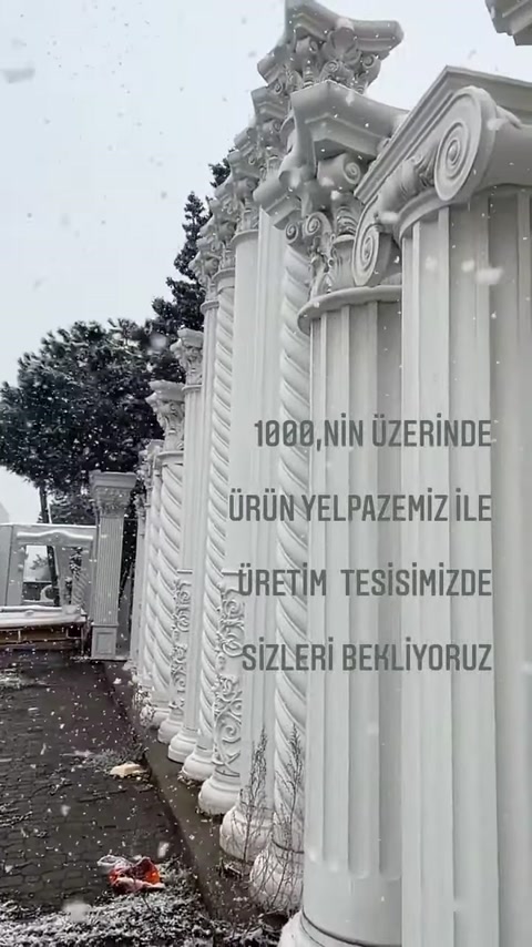 4 Mevsim Uyumlu Poliüretan Dekoratif Ürünler ve Sütun İmalatı
