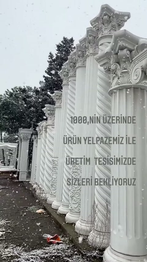 4 Mevsim Uyumlu Poliüretan Dekoratif Ürünler ve Sütun İmalatı
