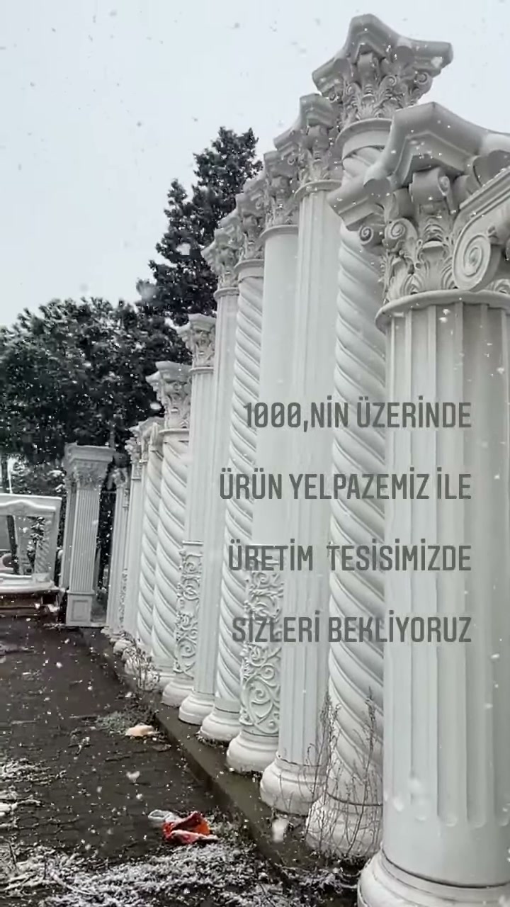 4 Mevsim Uyumlu Poliüretan Dekoratif Ürünler ve Sütun İmalatı