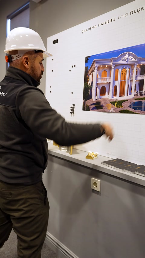 Tamamlanan cephe sunumu ve manyetik model seçenekleri birlikte görülüyor.