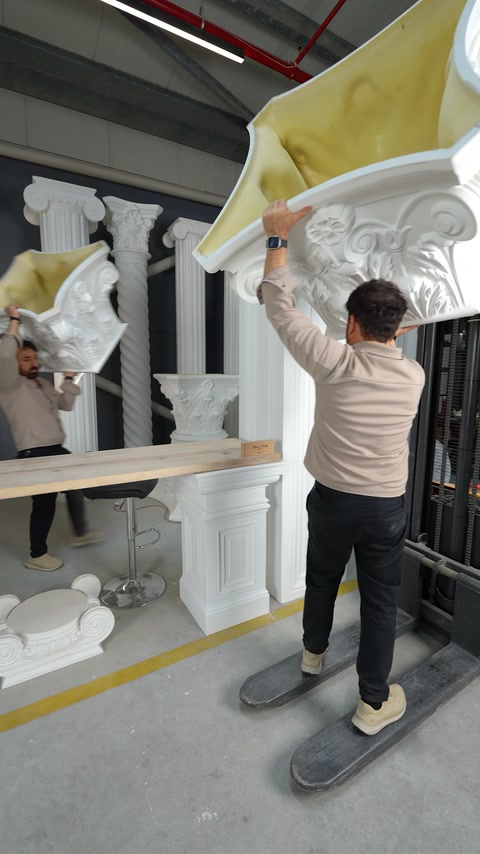 Poliüretan Korint Sütun ve Pilaster Başlıkları