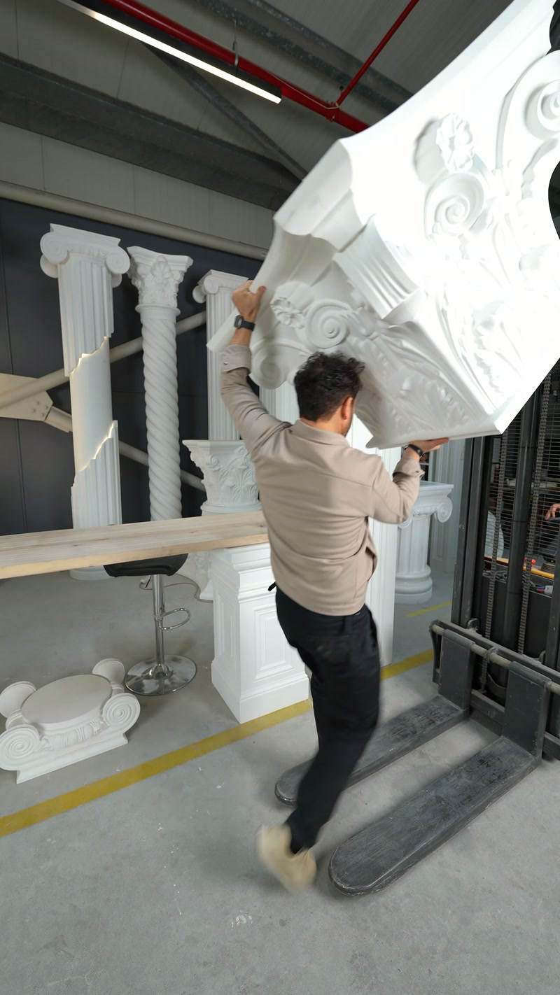 Poliüretan Korint Sütun ve Pilaster Başlıkları
