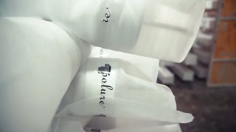Üst üste yerleştirilen beyaz kalıp parçaları yakından görülüyor.