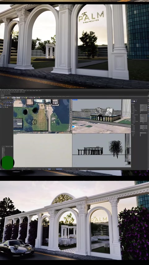 Viyana’da Düğün Salonu Dönüşümü: 3D Tasarımdan Dekoratif Cepheye