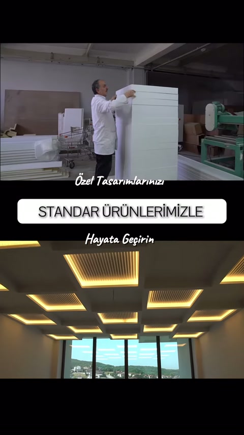 Uzun profil atölyedeki istiflerin yanında elle konumlandırılıyor