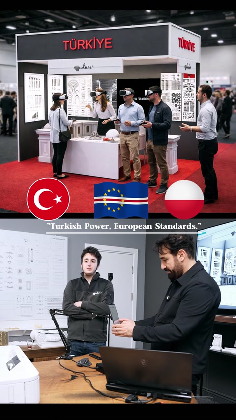 Bilgisayar başında mimari modelleme üzerine çalışan tasarım ekibi