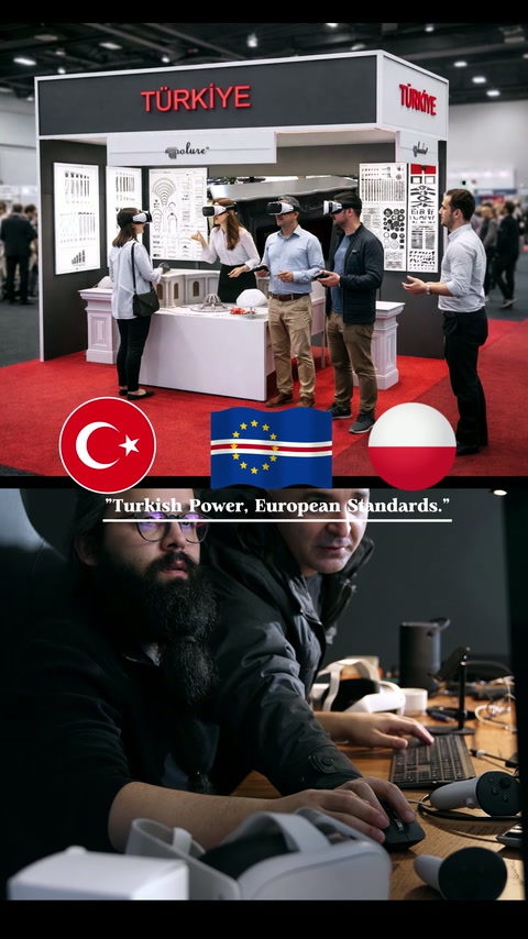 Dizüstü bilgisayar başındaki ekip VR deneyimini teknik olarak yönetiyor