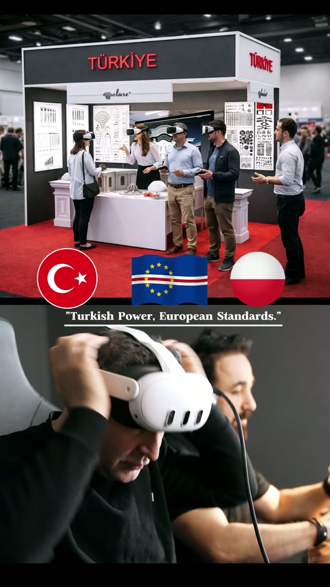 Oturan katılımcı VR başlığıyla dijital mekânı deneyimliyor