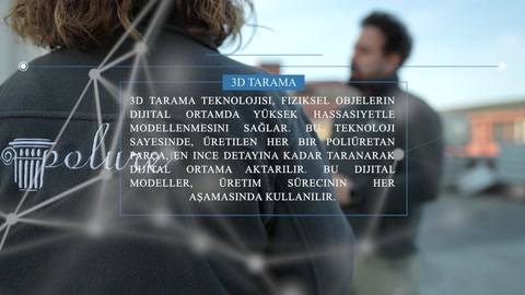 Cephe önünde duran görevli, elde taşınan tarayıcıyı konumlandırıyor.