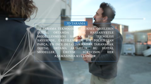 Taşınabilir tarayıcı, dış cephe çalışması sırasında görevlinin elinde görülüyor.