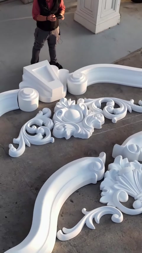 Poliüretan Özel Üretim Taç Pediment Modelleri ve CNC Tasarım