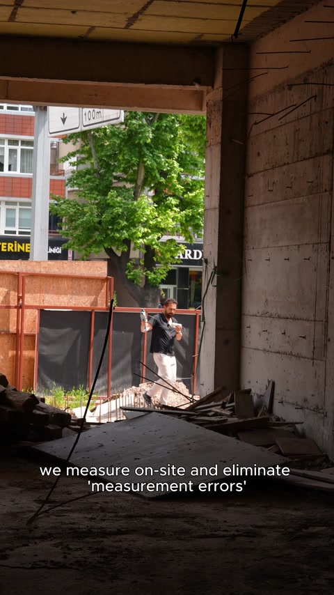İnşaat alanı tripodlu tarama sistemi kullanılarak dijitalleştiriliyor