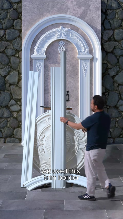 Uzun bordür ve pilaster parçalarının dikey yerleşimi açıklanıyor.