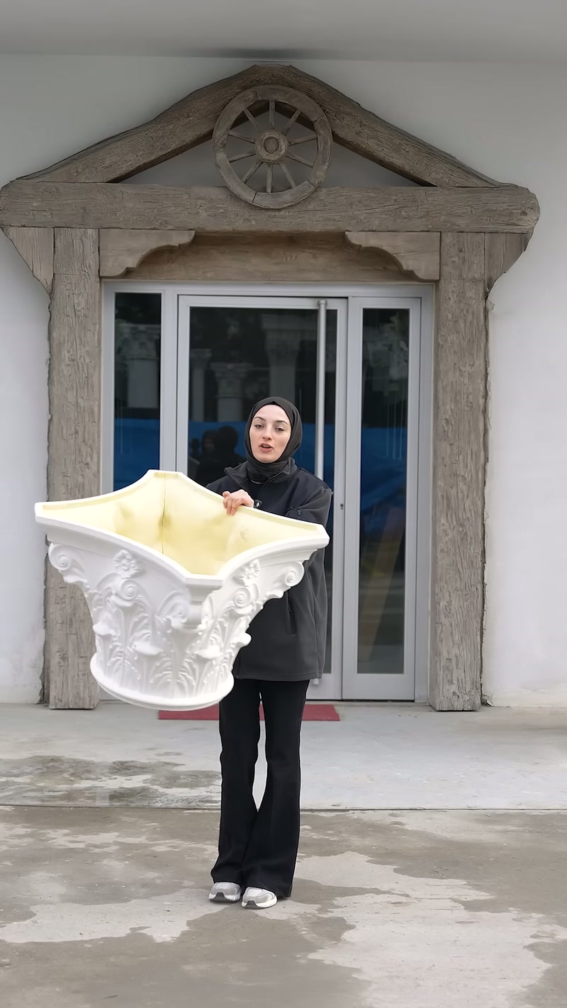 Poliüretan Sütun Başlıkları ve Hafif Dekoratif Sütun Modelleri
