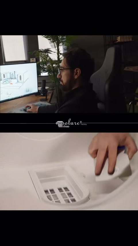 Kemerli pencere modülü panel üzerinde prova edilerek kenarlar düzeltiliyor