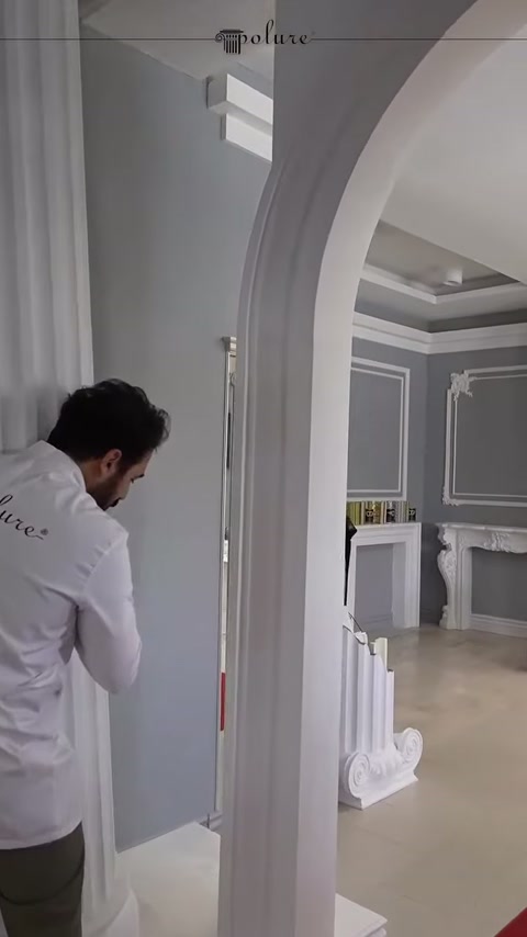Klasik kemer ayağındaki dikey kanallar uygulama sırasında kontrol ediliyor