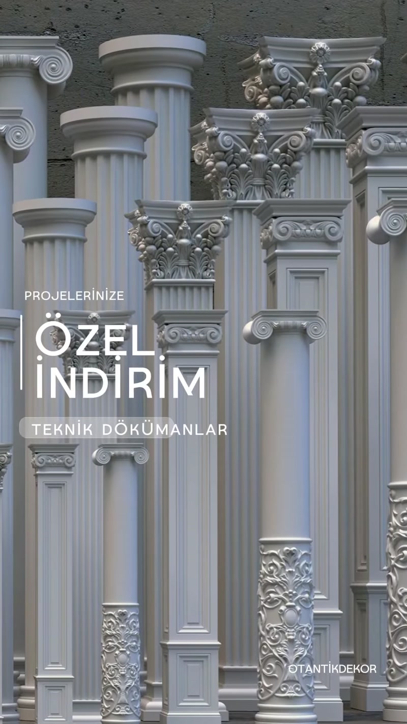Poliüretan Sütun Modelleri, İmalatı ve Dekoratif Uygulamaları