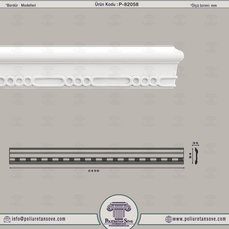 Dekoratif Bordür Modeli 82058