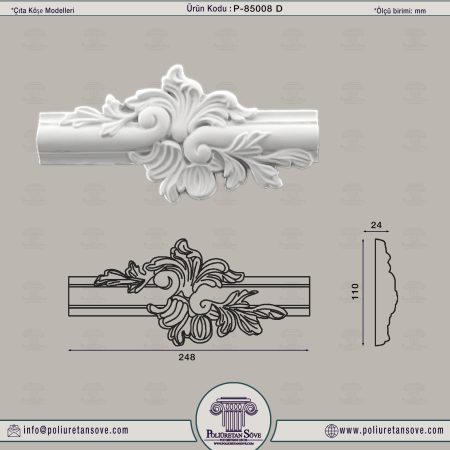 Dekoratif Çıta Köşesi 85008 D