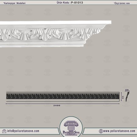 Poliüretan kartonpiyer modeli 81013