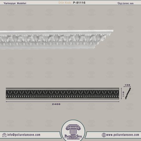 Poliüretan Dekoratif Kartonpiyer Fiyatları 81116