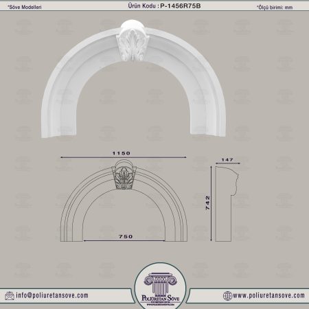 Poliüretan Kemer Söve Modeli 1456 R75 B