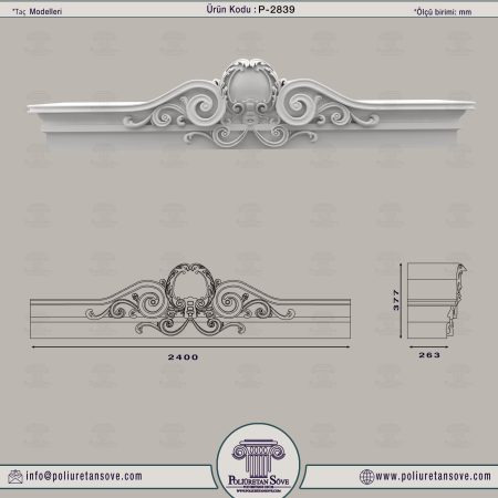Dekoratif Poliüretan Taç Modeli 2839