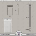 Poliüretan Plaster Sütun Ayak Modeli 5014 B
