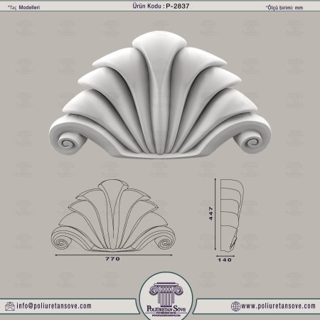 Dekoratif Poliüretan Taç Modeli 2837