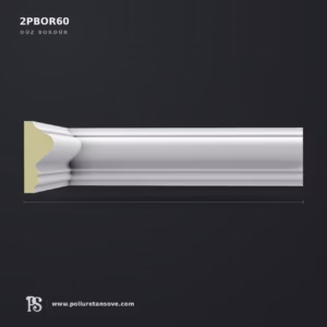 Poliüretan Düz Bordür Profili ve Duvar Çıtası 6 cm (25x60 mm)