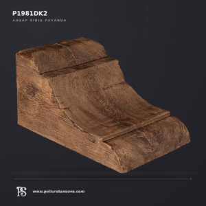 290x345x550 mm Poliüretan Ahşap Görünümlü Kiriş Payandası Kütük Konsol