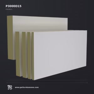 Poliüretan Geometrik 3D Duvar ve Cephe Paneli 72x146 cm (15 cm) P3000D15