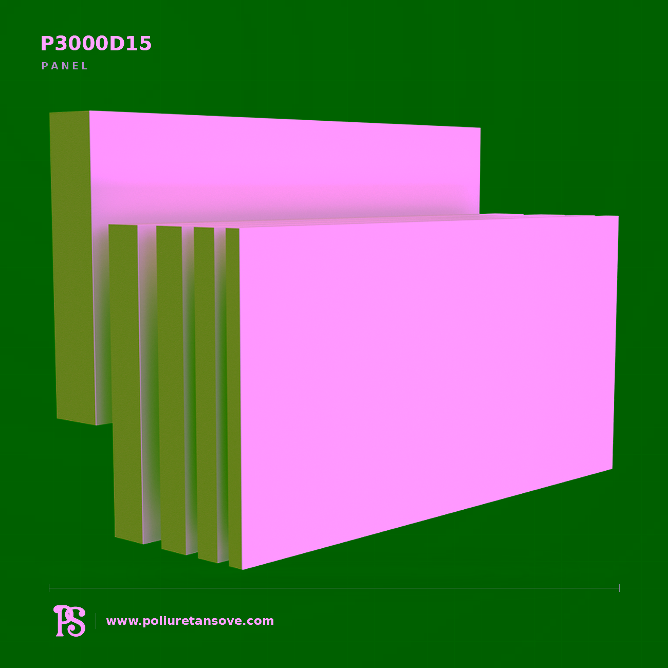 Poliüretan Geometrik 3D Duvar ve Cephe Paneli 72x146 cm (15 cm) P3000D15