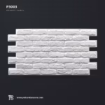 Poliüretan Derin Rölyef Tuğla Görünümlü Duvar Paneli 652x1248x33 mm