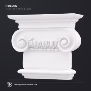 İyonik Tarz Poliüretan Pilaster Sütun Başlığı 19x22 cm