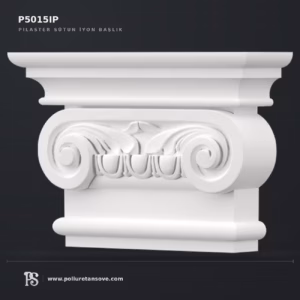 Klasik İyon Nizam Poliüretan Pilaster Sütun Başlığı P5015IP