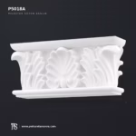 Dekoratif Poliüretan Pilaster Sütun Başlığı 58×229 mm P5018A