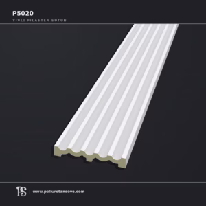Poliüretan Oluklu Desenli Pilaster Sütun Gövdesi Duvar Paneli