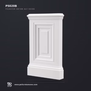 Poliüretan Pilaster Sütun Taban Kaidesi Elemanı 42x227x362 mm