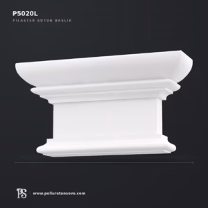 Poliüretan Kademeli Pilaster Sütun Başlığı 8x32 cm