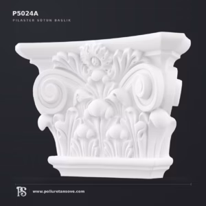 Akant Yapraklı Poliüretan Pilaster Sütun Başlığı P5024A