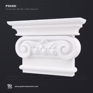 İyon Düzen Poliüretan Pilaster Sütun Başlığı 145x595x408 mm