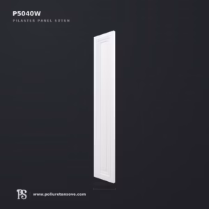 Poliüretan Düz Yüzeyli Pilaster Duvar Paneli 43x403x2400 mm P5040W