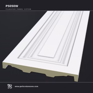 Poliüretan Düz Gövdeli Pilaster Panel Sütun P5050W 50x502x2400 mm
