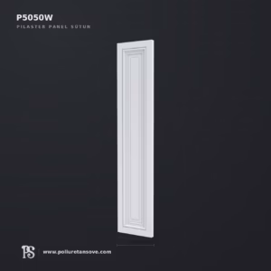 Poliüretan Düz Gövdeli Pilaster Panel Sütun P5050W 50x502x2400 mm