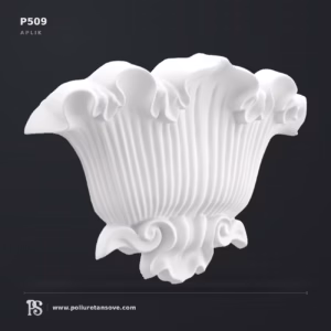 Poliüretan Kabartma Motifli Duvar Apliği ve Payanda 92x360 mm